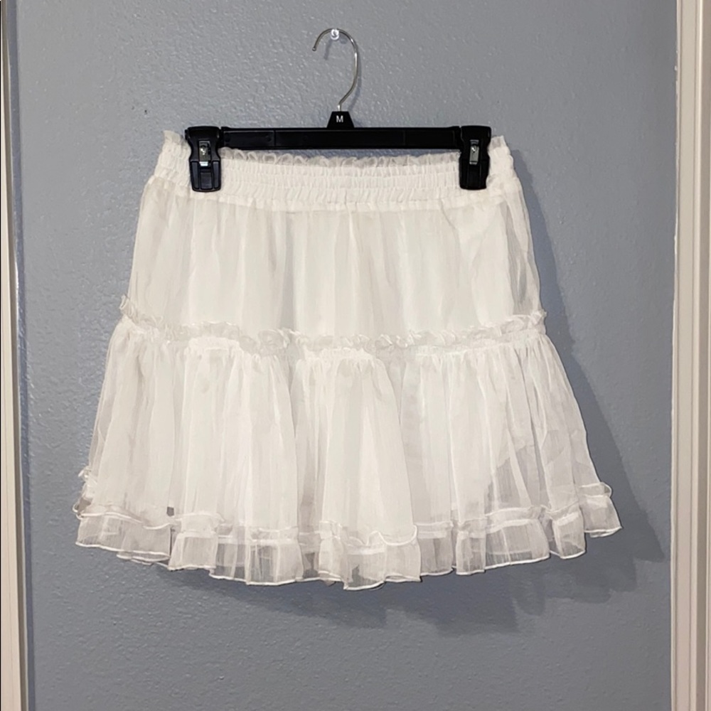 white skirt